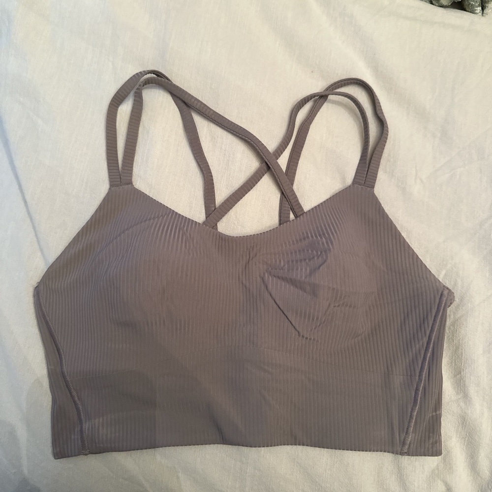 lululemon like a cloud longline ribbed bra/top